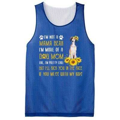 Sunflower Saluki Mom Mothers Day Dog Mom Gift Mesh Reversible Basketball Jersey Tank