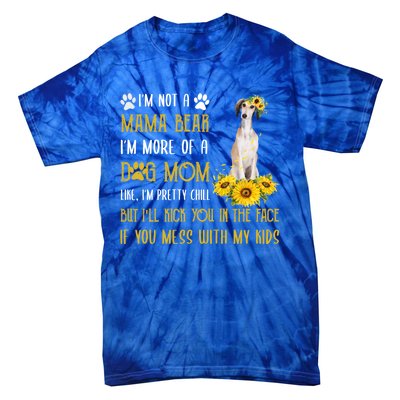 Sunflower Saluki Mom Mothers Day Dog Mom Gift Tie-Dye T-Shirt