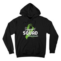 Support Squad Mental Health Awareness Lime Green Ribbon Hoodie