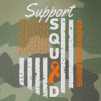 Support Squad Multiple Sclerosis Awareness Ms Awareness Legacy Tie Dye Trucker Hat