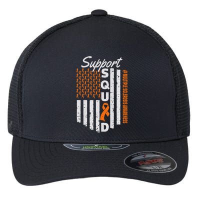 Support Squad Multiple Sclerosis Awareness Ms Awareness Flexfit Unipanel Trucker Cap