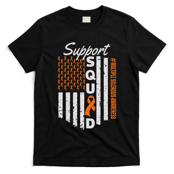 Support Squad Multiple Sclerosis Awareness Ms Awareness T-Shirt
