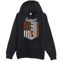 Support Squad Multiple Sclerosis Awareness Ms Awareness Premium Pullover Hoodie
