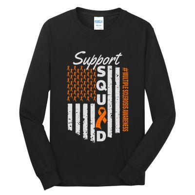 Support Squad Multiple Sclerosis Awareness Ms Awareness Tall Long Sleeve T-Shirt