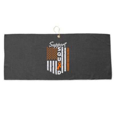 Support Squad Multiple Sclerosis Awareness Ms Awareness Large Microfiber Waffle Golf Towel