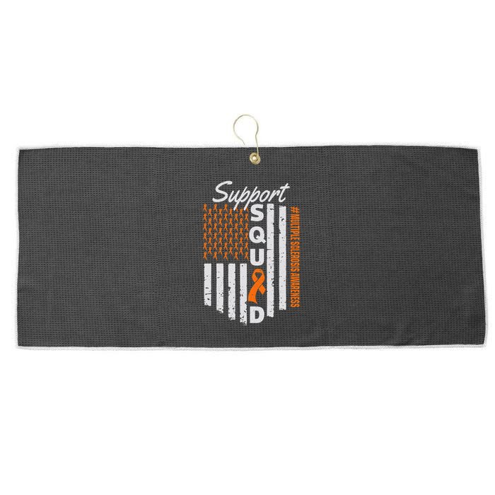 Support Squad Multiple Sclerosis Awareness Ms Awareness Large Microfiber Waffle Golf Towel