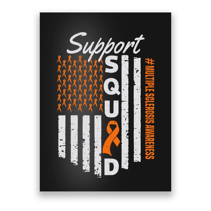 Support Squad Multiple Sclerosis Awareness Ms Awareness Poster