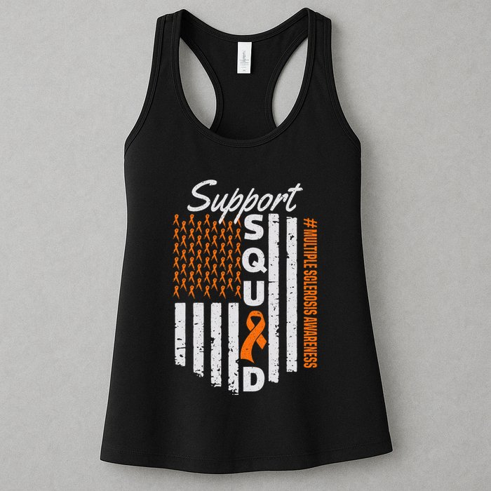 Support Squad Multiple Sclerosis Awareness Ms Awareness Womens Tank Top