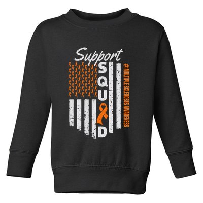 Support Squad Multiple Sclerosis Awareness Ms Awareness Toddler Sweatshirt