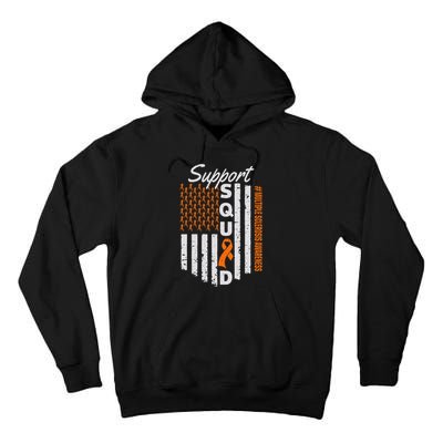 Support Squad Multiple Sclerosis Awareness Ms Awareness Tall Hoodie
