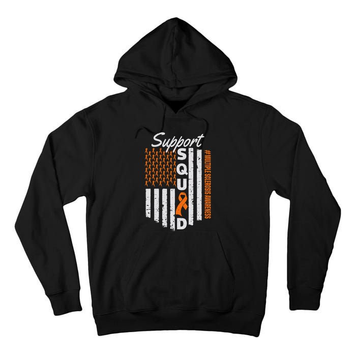 Support Squad Multiple Sclerosis Awareness Ms Awareness Tall Hoodie