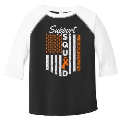 Support Squad Multiple Sclerosis Awareness Ms Awareness Toddler Fine Jersey T-Shirt