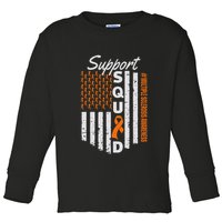 Support Squad Multiple Sclerosis Awareness Ms Awareness Toddler Long Sleeve Shirt