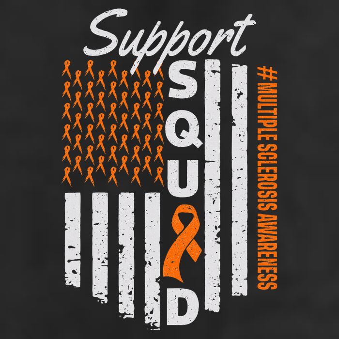 Support Squad Multiple Sclerosis Awareness Ms Awareness Microfiber Hand Towel