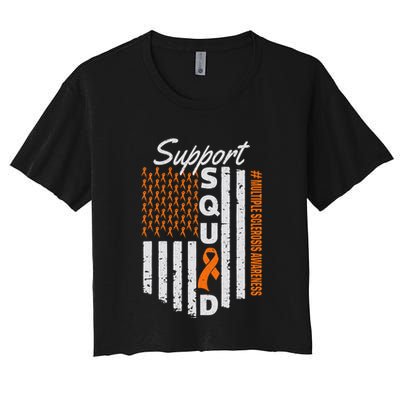 Support Squad Multiple Sclerosis Awareness Ms Awareness Crop Top