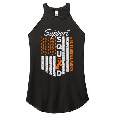Support Squad Multiple Sclerosis Awareness Ms Awareness Women's Perfect Tri Rocker Tank