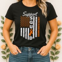 Support Squad Multiple Sclerosis Awareness Ms Awareness Womens T-Shirt