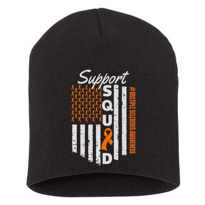 Support Squad Multiple Sclerosis Awareness Ms Awareness Short Acrylic Beanie
