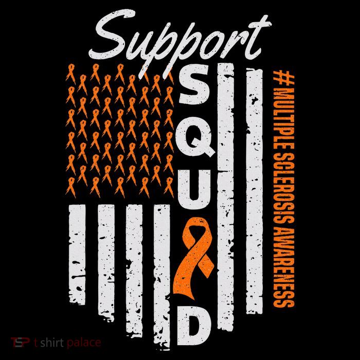 Support Squad Multiple Sclerosis Awareness Ms Awareness Kids T-Shirt