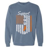 Support Squad Multiple Sclerosis Awareness Ms Awareness Garment-Dyed Sweatshirt