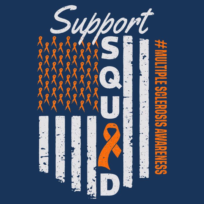 Support Squad Multiple Sclerosis Awareness Ms Awareness Infant Baby Jersey Bodysuit