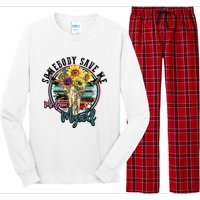 Somebody Save Me Country Music Retro Cowgirl Long Sleeve Pajama Set