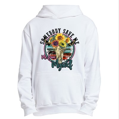 Somebody Save Me Country Music Retro Cowgirl Urban Pullover Hoodie