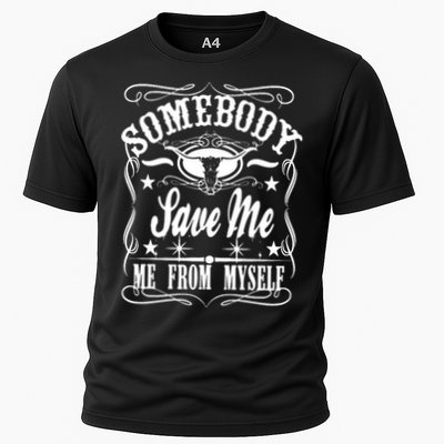 Somebody Save Me From Myself Country Music Front & Back Performance Shirt