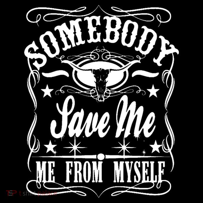 Somebody Save Me From Myself Country Music Front & Back Flatbill Hat