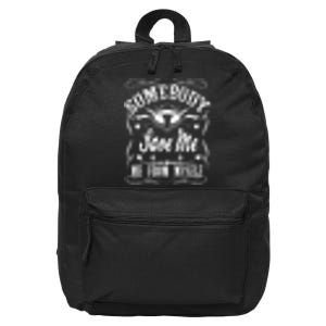 Somebody Save Me From Myself Country Music Front & Back 16 in Basic Backpack