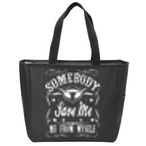 Somebody Save Me From Myself Country Music Front & Back Zip Tote Bag