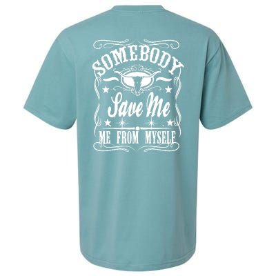 Somebody Save Me From Myself Country Music Front & Back Sueded Cloud Jersey T-Shirt