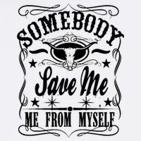 Somebody Save Me From Myself Country Music Front & Back Garment-Dyed Sweatshirt