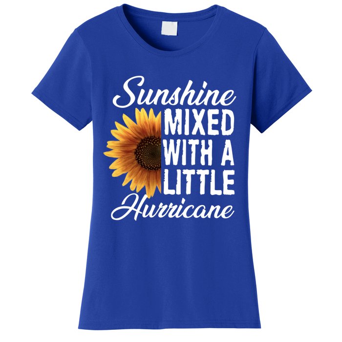 Sunflower Sunshine Mixed With A Little Hurricane Gift Women's T-Shirt