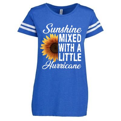 Sunflower Sunshine Mixed With A Little Hurricane Gift Enza Ladies Jersey Football T-Shirt