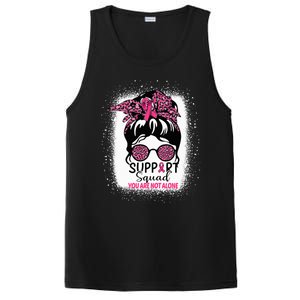 Support Squad Messy Bun Pink Warrior Breast Cancer Awareness PosiCharge Competitor Tank