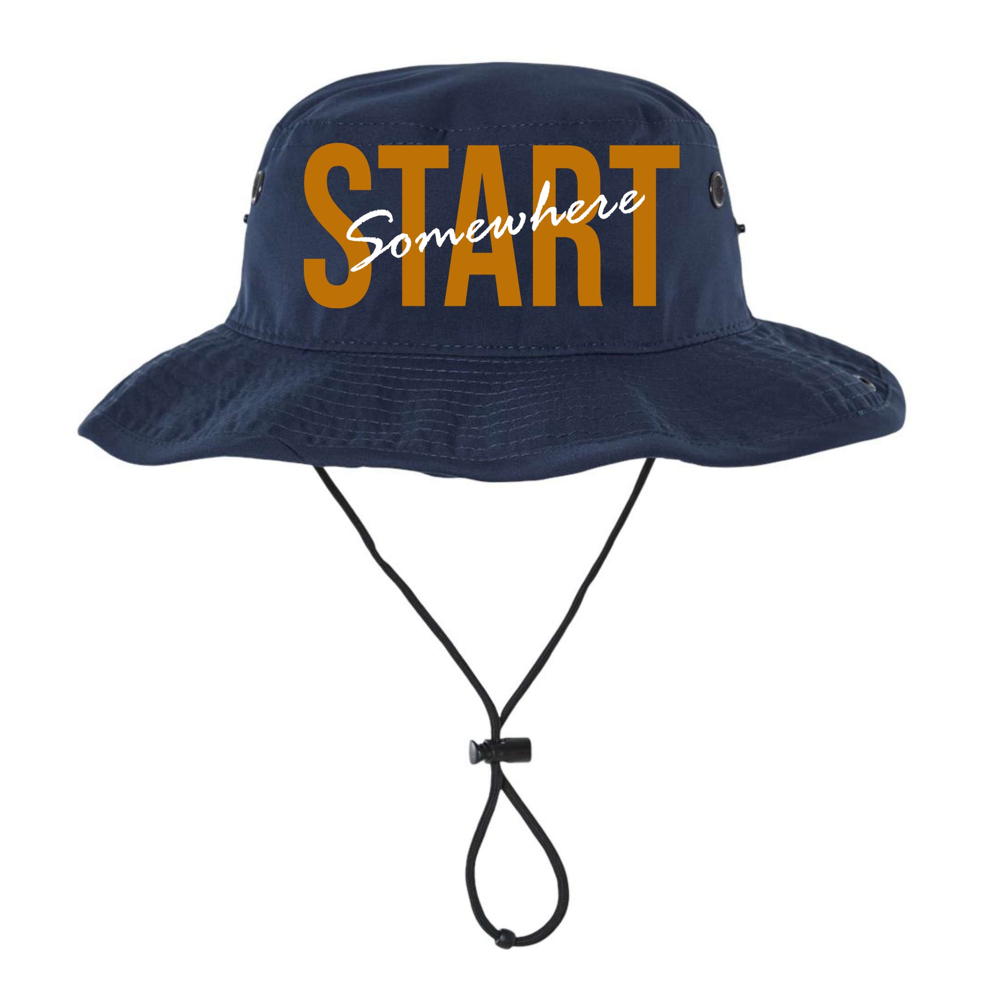 Start Somewhere Motivation Quote Bucket Hat