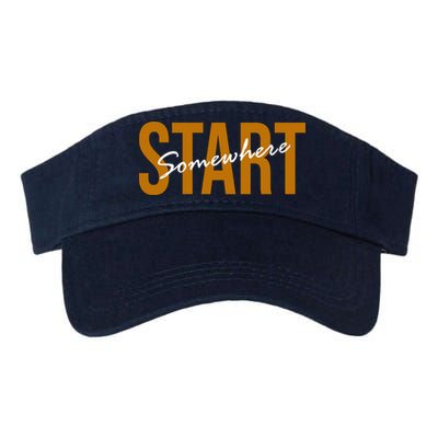 Start Somewhere Motivation Quote Visor