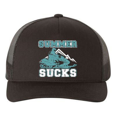 Snowmobiling Snow Machine Snowmobile - Summer Sucks Yupoong Adult 5-Panel Trucker Hat