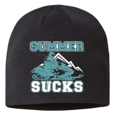 Snowmobiling Snow Machine Snowmobile - Summer Sucks Sustainable Beanie