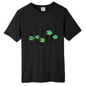 Sickle Scaler Mouth Mirror Tweezer Dentist St Patrick's Day Gift Tall Fusion ChromaSoft Performance T-Shirt