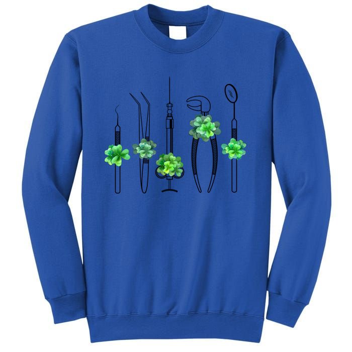 Sickle Scaler Mouth Mirror Tweezer Dentist St Patrick's Day Gift Sweatshirt