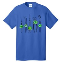 Sickle Scaler Mouth Mirror Tweezer Dentist St Patrick's Day Gift Tall T-Shirt