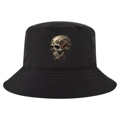 Steampunk Skull Mechanics Gear Victorian-era Sci-fi Vintage Cool Comfort Performance Bucket Hat