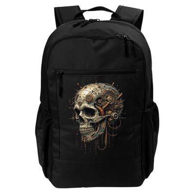 Steampunk Skull Mechanics Gear Victorian-era Sci-fi Vintage Backpack
