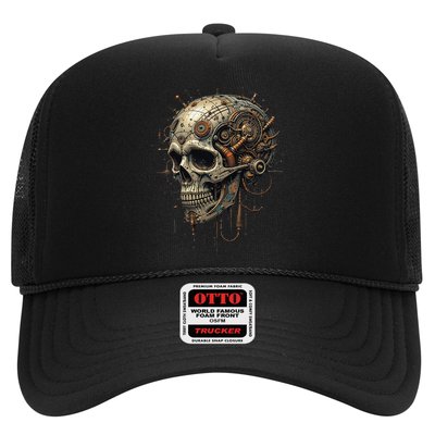 Steampunk Skull Mechanics Gear Victorian-era Sci-fi Vintage Hat