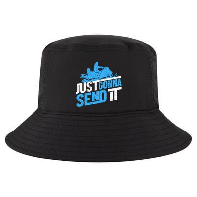 Snowmobiling Snow Machine Snowmobile - Just Gonna Send It Cool Comfort Performance Bucket Hat