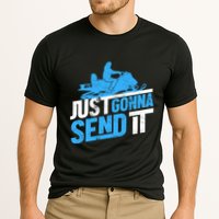Snowmobiling Snow Machine Snowmobile - Just Gonna Send It Performance Shirt