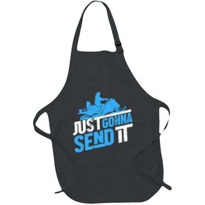 Snowmobiling Snow Machine Snowmobile - Just Gonna Send It Apron