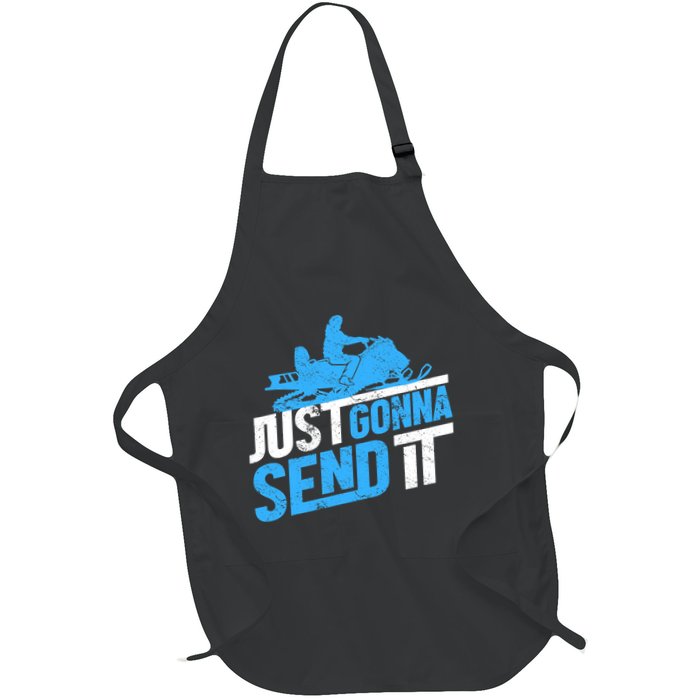 Snowmobiling Snow Machine Snowmobile - Just Gonna Send It Apron